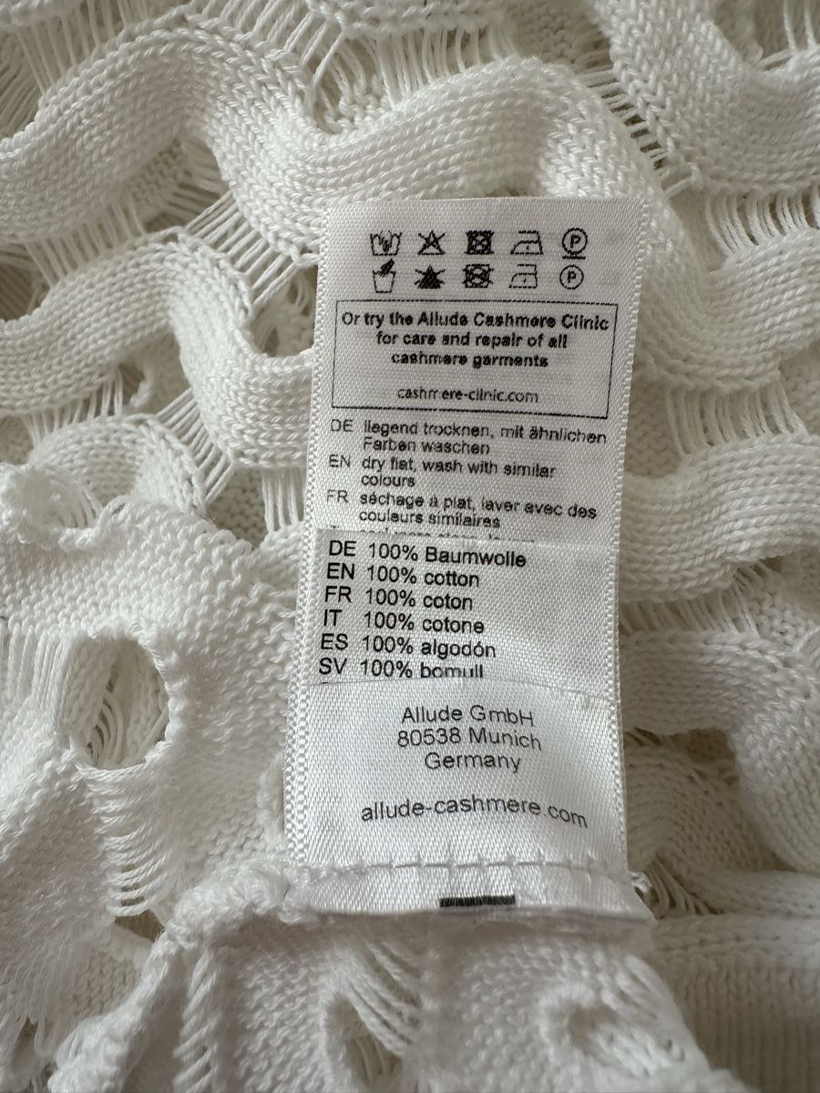 Allude Camicette: Allude Sommer Top Weiss, Gr. L, – Usato da Zollikon venduto da _M65_ 4