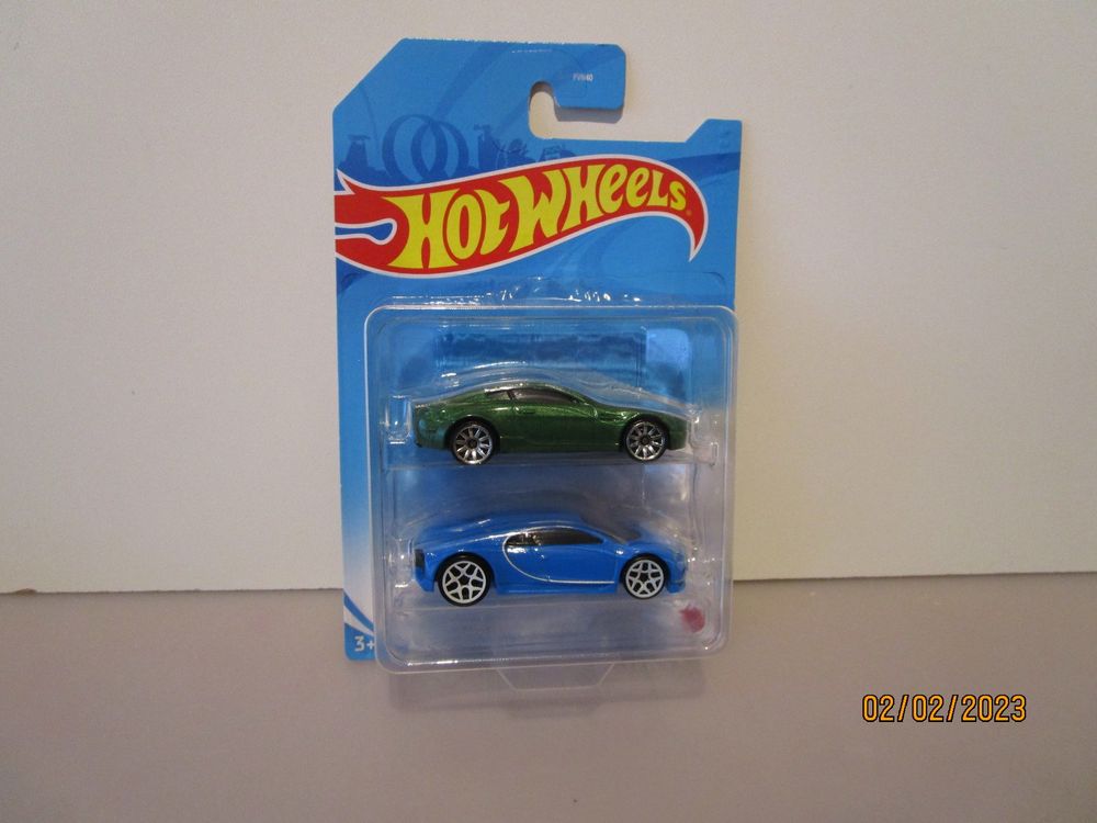 HOT WHEELS GIFT PACK 2 BUGATTI CHIRON & ASTON MARTIN - FVN40 1