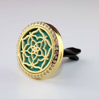 Diffusor - Venusblume - Messing Ø 3,0 cm mit Strass