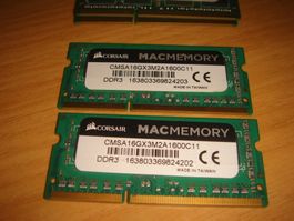 2 stück 8gb ddr3 PC3L 12800 (1600) RAM für Laptop.
