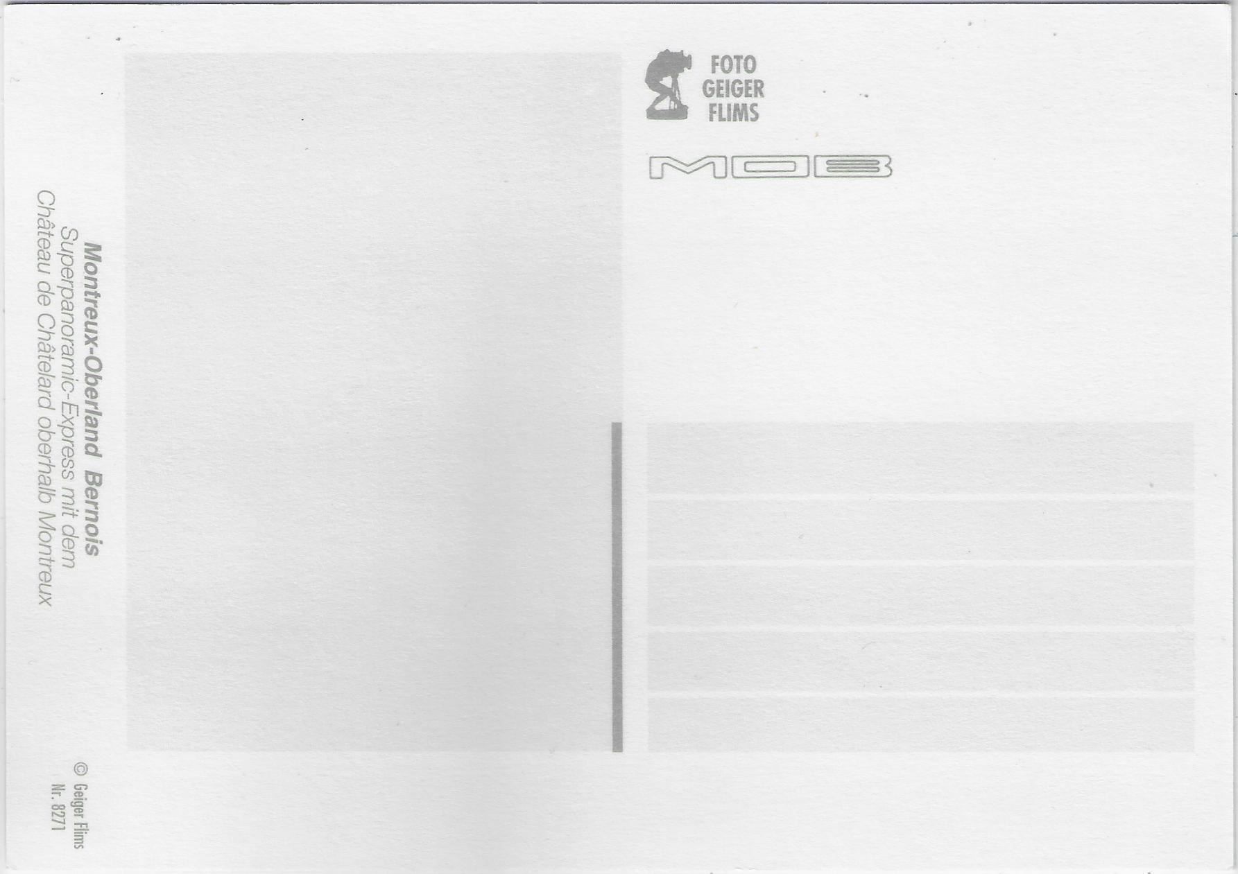 Cartes postales: Superpanoramic Express M.O.B. Montreux – D'occasion à Ettingen par Kartenplanet 1