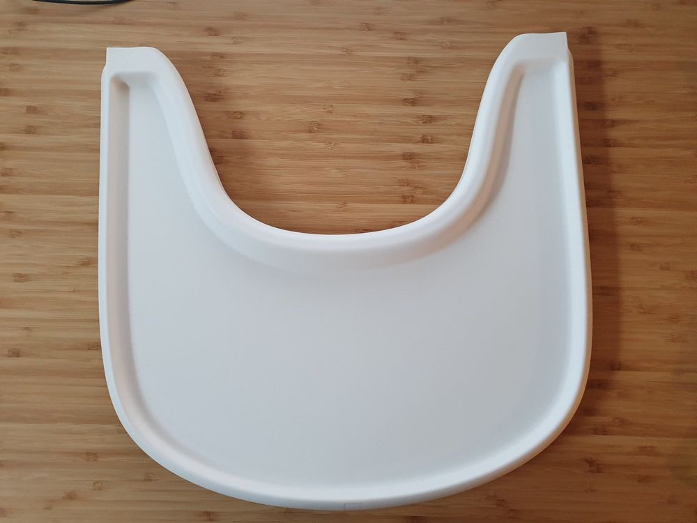 Vassoio Compatibile Per Stokke Tripp Trapp – Accessorio Seggiolone In Plastica Senza BPA, Facile Da Montare, Per Bambini 6-36 Mesi, Bianco