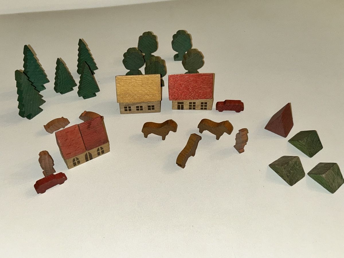 Giocattoli: Antikes mini Dörfli aus Holz – Usato da Düdingen venduto da Reconflo 1