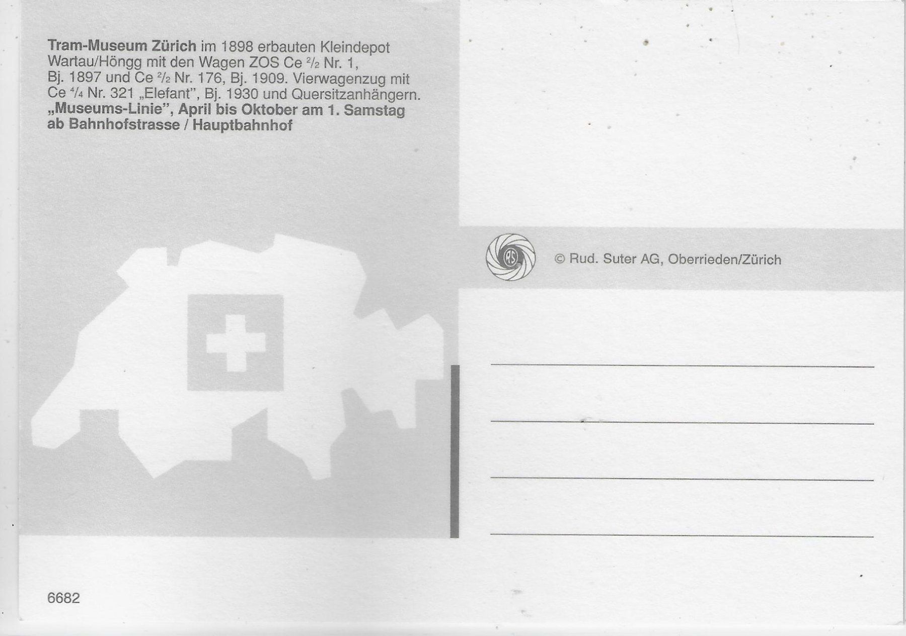 Cartoline postali: Zürich - Tram-Museum – Usato da Ettingen venduto da Kartenplanet 1