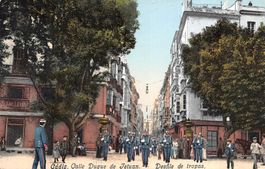 Cadiz, Calle Duque de Jetuan, Desfile de Tropas, Musik