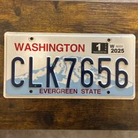 🇺🇸 U.S. Autoschild - Washington CLK7656 - ORIGINAL