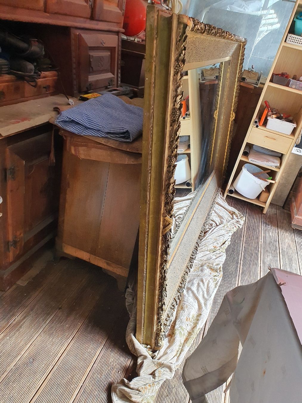 Spiegel: Grosser Jugendstil Spiegel – Gebraucht aus Wangen b. Olten von Hecht62xyz 3
