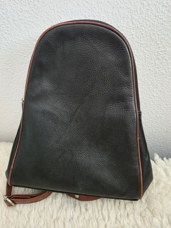 Schöner Lederrucksack, schwarz/braun - wie neu!