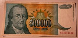 Jugoslawien 500‘000 Dinara 1993