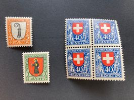 Pro Juventute 1923 - unkomplette Serie ** (ZNr 25, 26, 28)