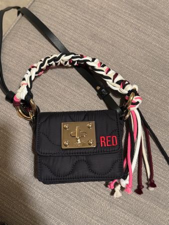 RED Valentino Minimaxi Scooby micro bag in black nylon