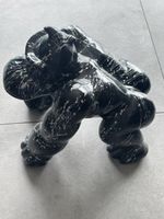 Sculpture gorille noir et blanc en résine - Déco unique!