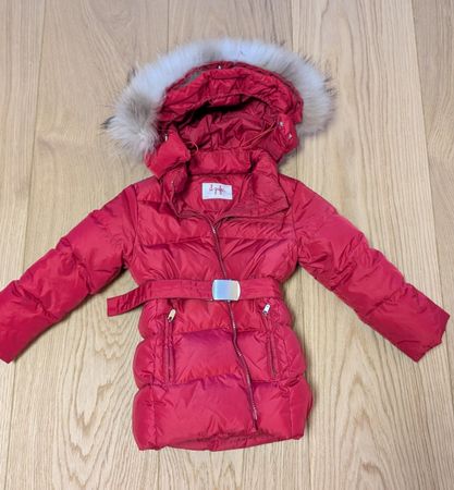 Il Gufo warmer Daunen Wintermantel rot
