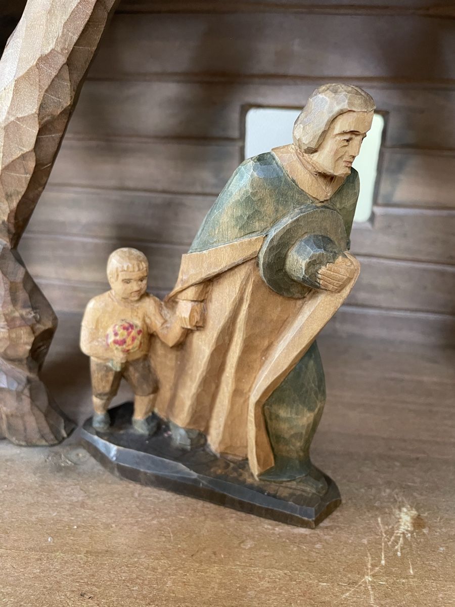Statuette: Hirte mit Knabe E.Thomann Brienz – Usato da Flawil venduto da Naphtali