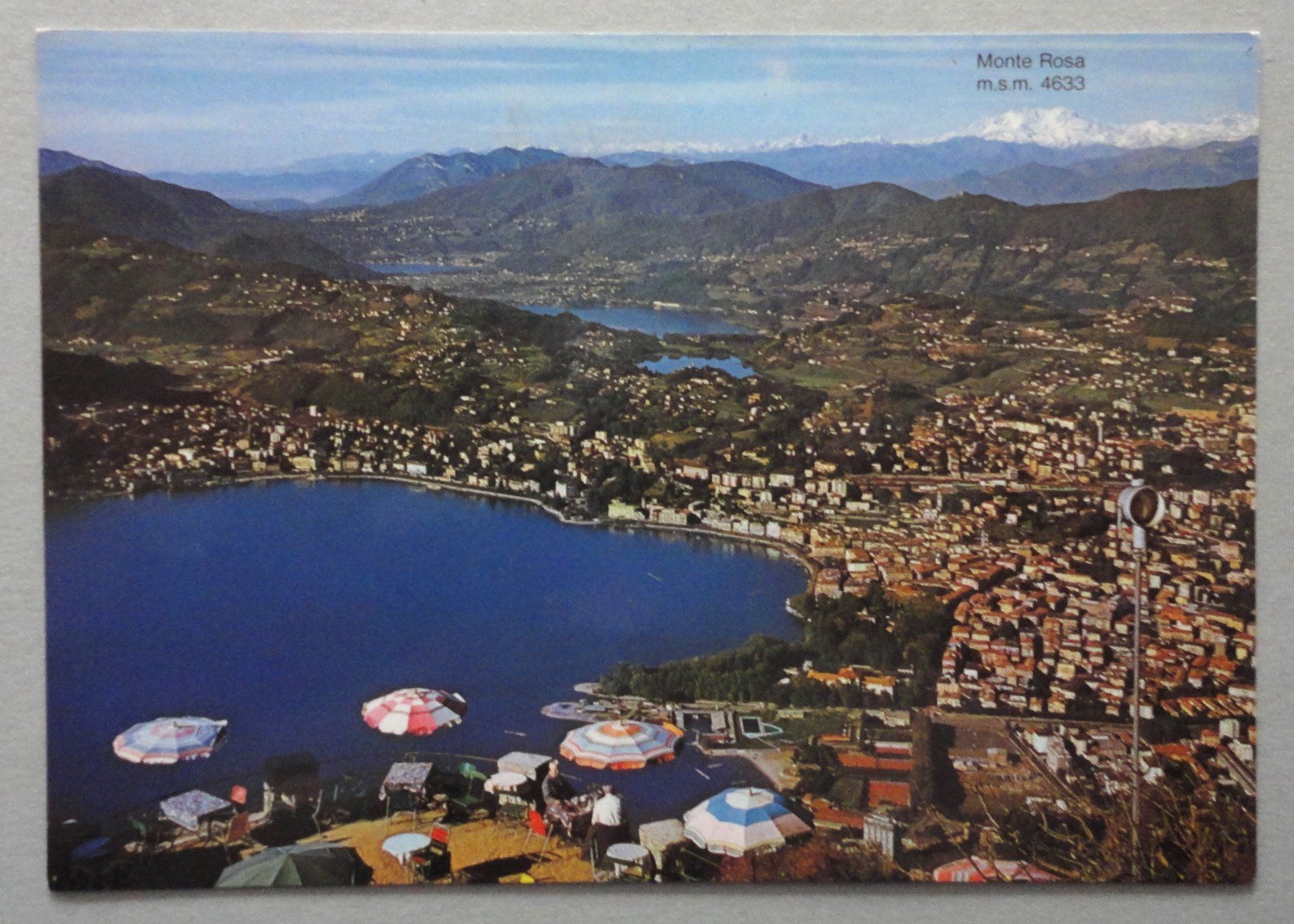 Ansichtskarten: Lugano - Panorama del Monte Brè – Gebraucht aus Fétigny von Billy2miny
