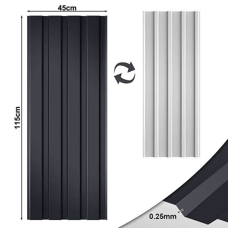 Wände & Decken: Trapzebleche Anthrazit – Neu und originalverpackt aus Schwyz von bas_dq7f