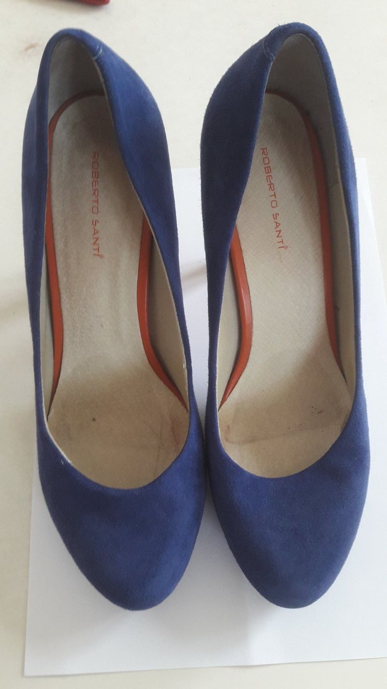 Scarpe da donna: Escarpins Taille 40 Daim bleu – Usato da Grandvaux venduto da Callisto01