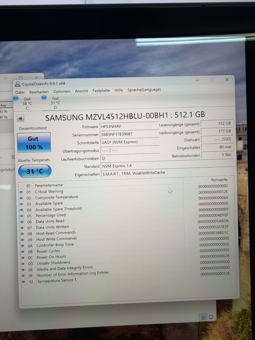 Samsung Dischi rigidi: 512GB Samsung PM9B1 M.2 SSD – Usato da Bad Zurzach venduto da AlfistaProta 2