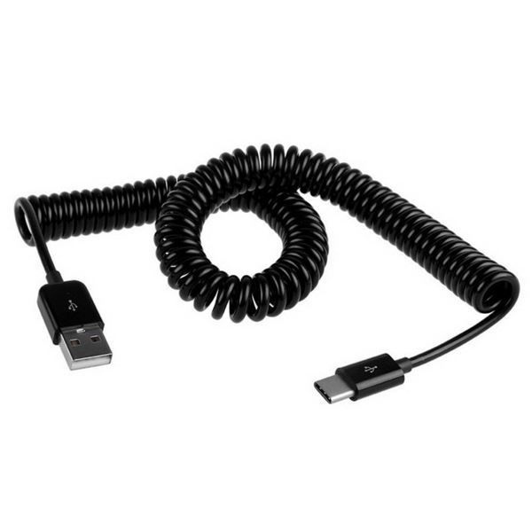 Cavi per trasmissione dati: 3m Spiral USB-C / Typ-C 3.1 zu USB 2.0 L – Nuovo e nell'imballaggio originale da Aesch BL venduto da Elektronik_Laden 2