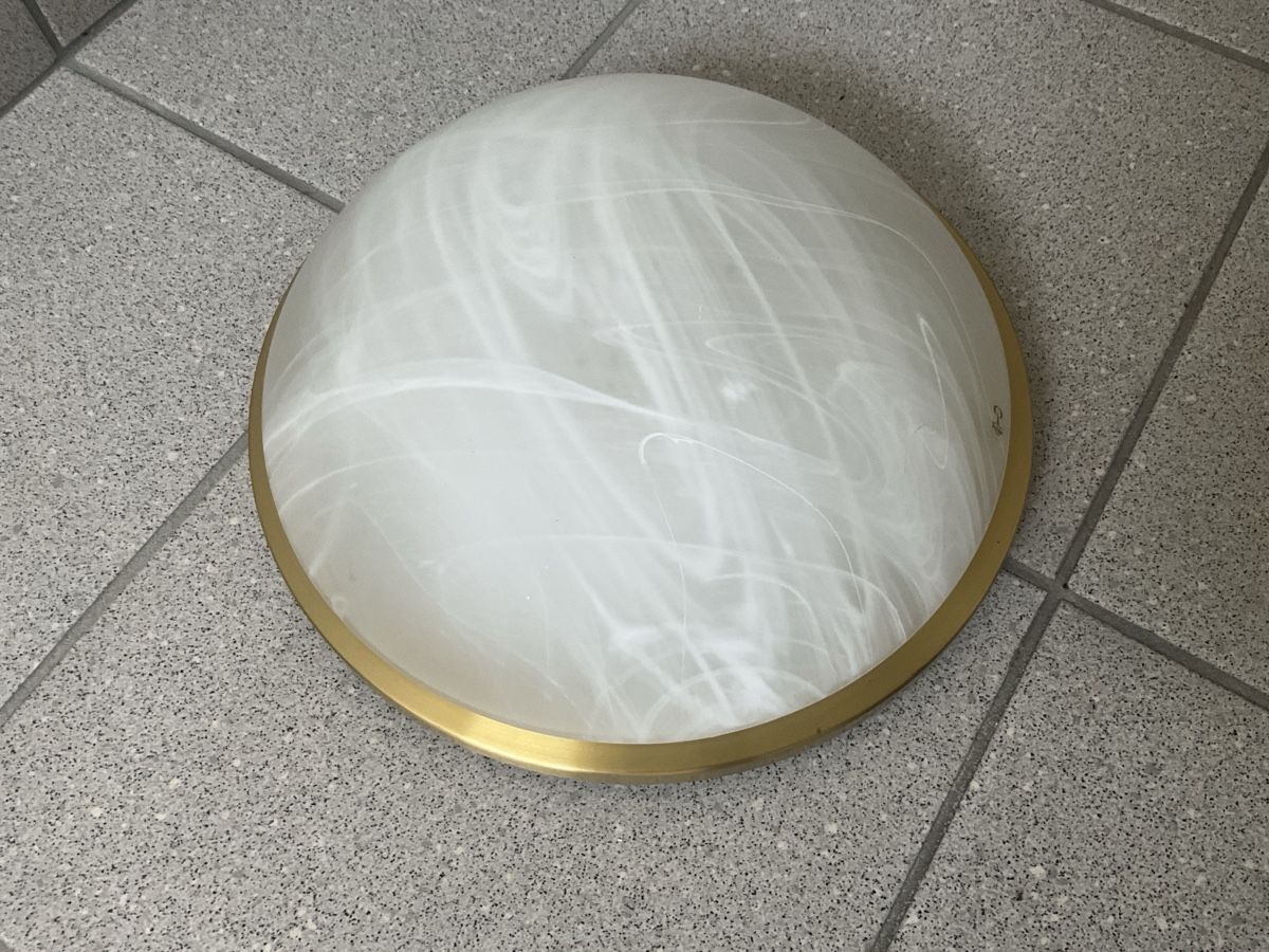 Lampadari & plafoniere: Lampe antik mit Messingrahmen – Usato da Zürich venduto da Reto500