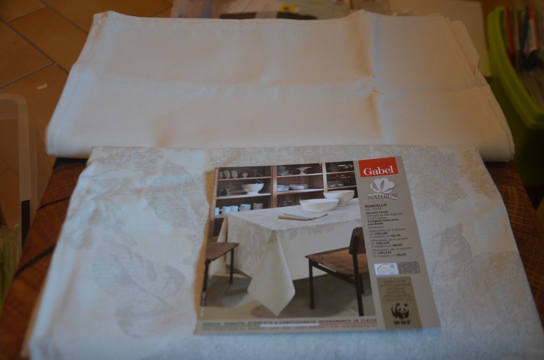 Altra biancheria da tavola: NAPPE GABEL + 6 SERVIETTES - CM 150X180 - NEU – Nuovo e nell'imballaggio originale da Chiasso venduto da Dolly015 1