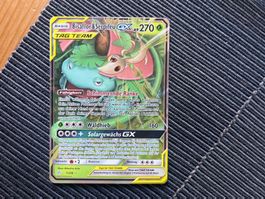 Pokemon Bisaflor & Serpifeu GX Tag Team Cosmic Eclipse NM