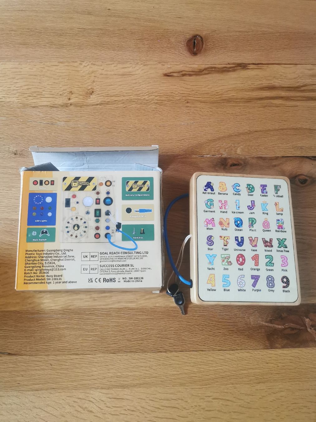 Giocattoli: Montessori Holz Busy Board "Play and Learn"  – Usato da Fislisbach venduto da mojar 1