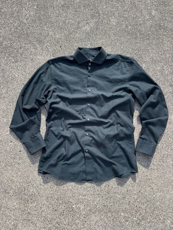 BOSS Men’s Dark Green Shirt Size 41 / L
