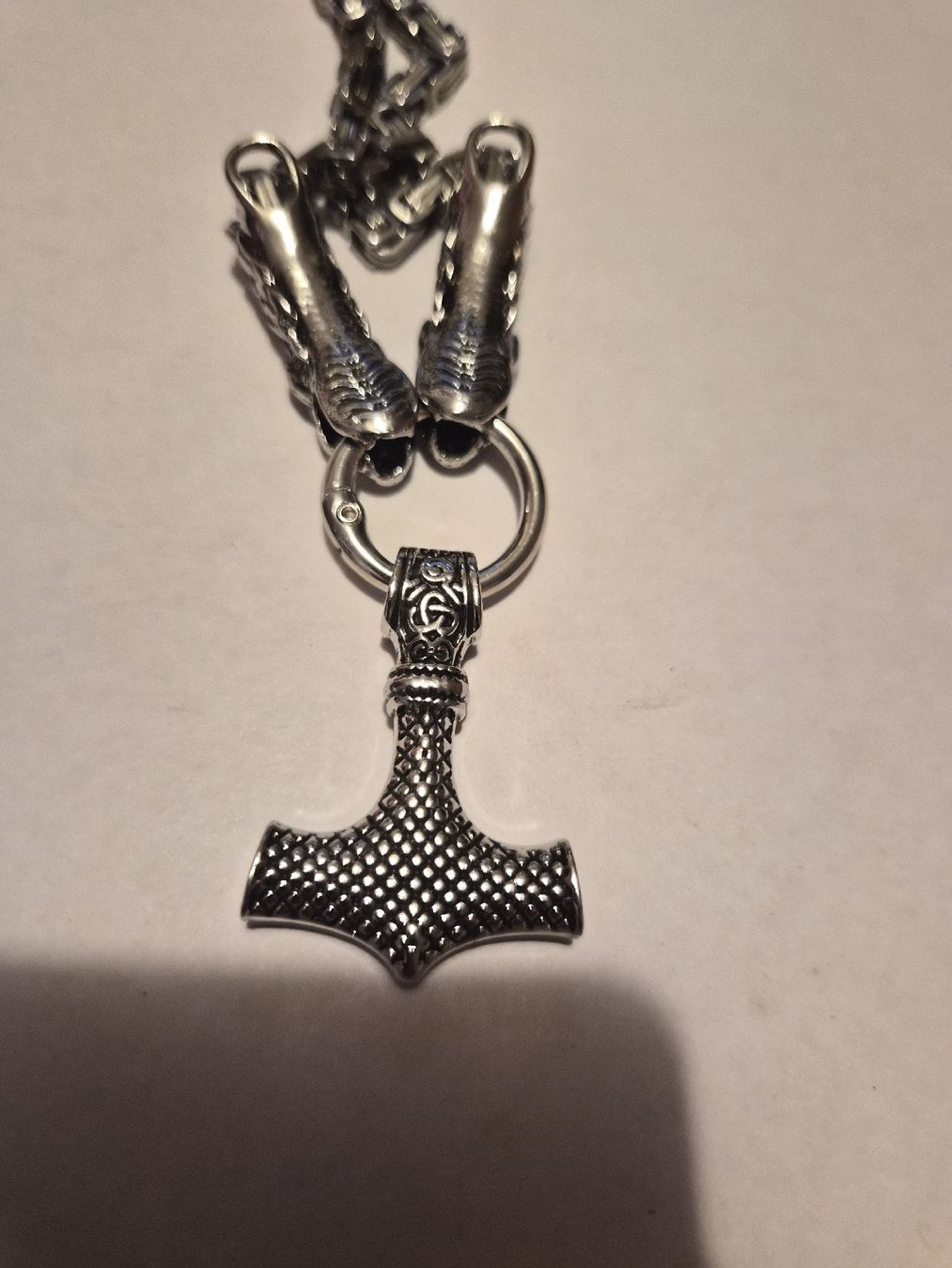 Catenine: collier marteau de thor tete de serpent viking – Nuovo (secondo la descrizione) da Senèdes venduto da hen_fw8b 2