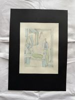 Aquarell abstrakt Figuren Unikat  🖼️ Kunst Bild