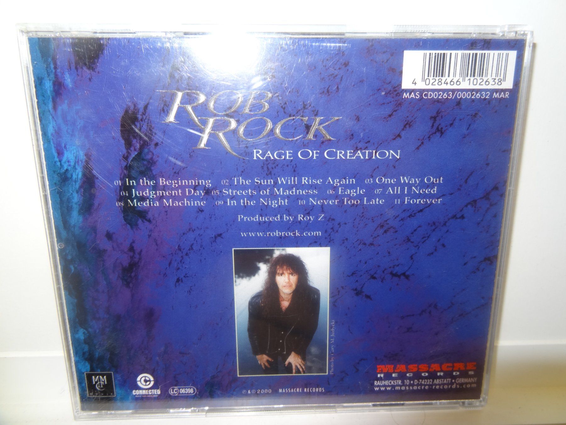 CD: Rob Rock, Rage Of Creation – Usato da luzern venduto da musicandart 1