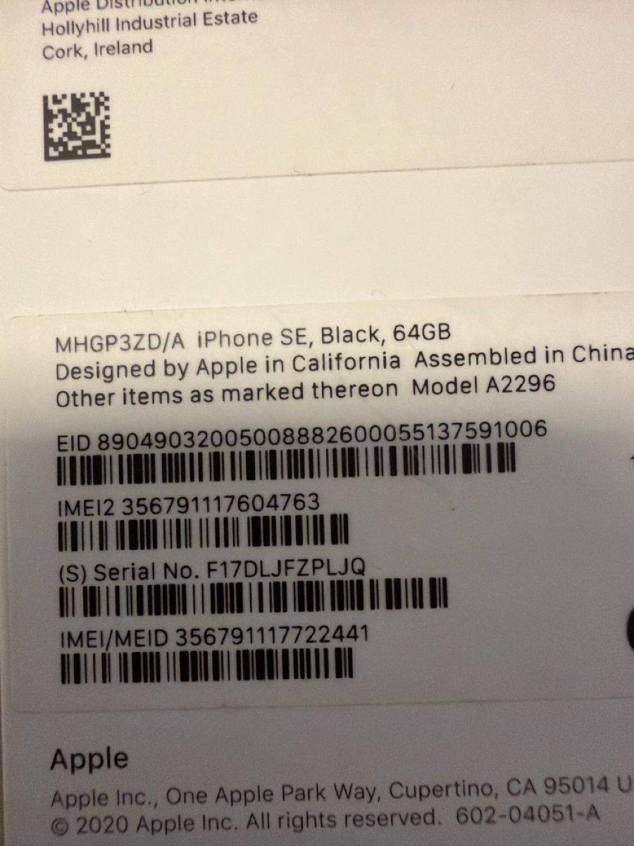 Apple Telefoni cellulari / Smartphones: iPhone SE, 64 GB, Black – Usato da Fehraltorf venduto da stfan 3
