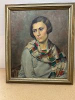 Altes Gemälde Porträt  um 1920