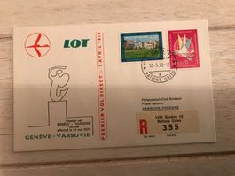 1. Flug / LOT / Genf - Warschau (100-2)