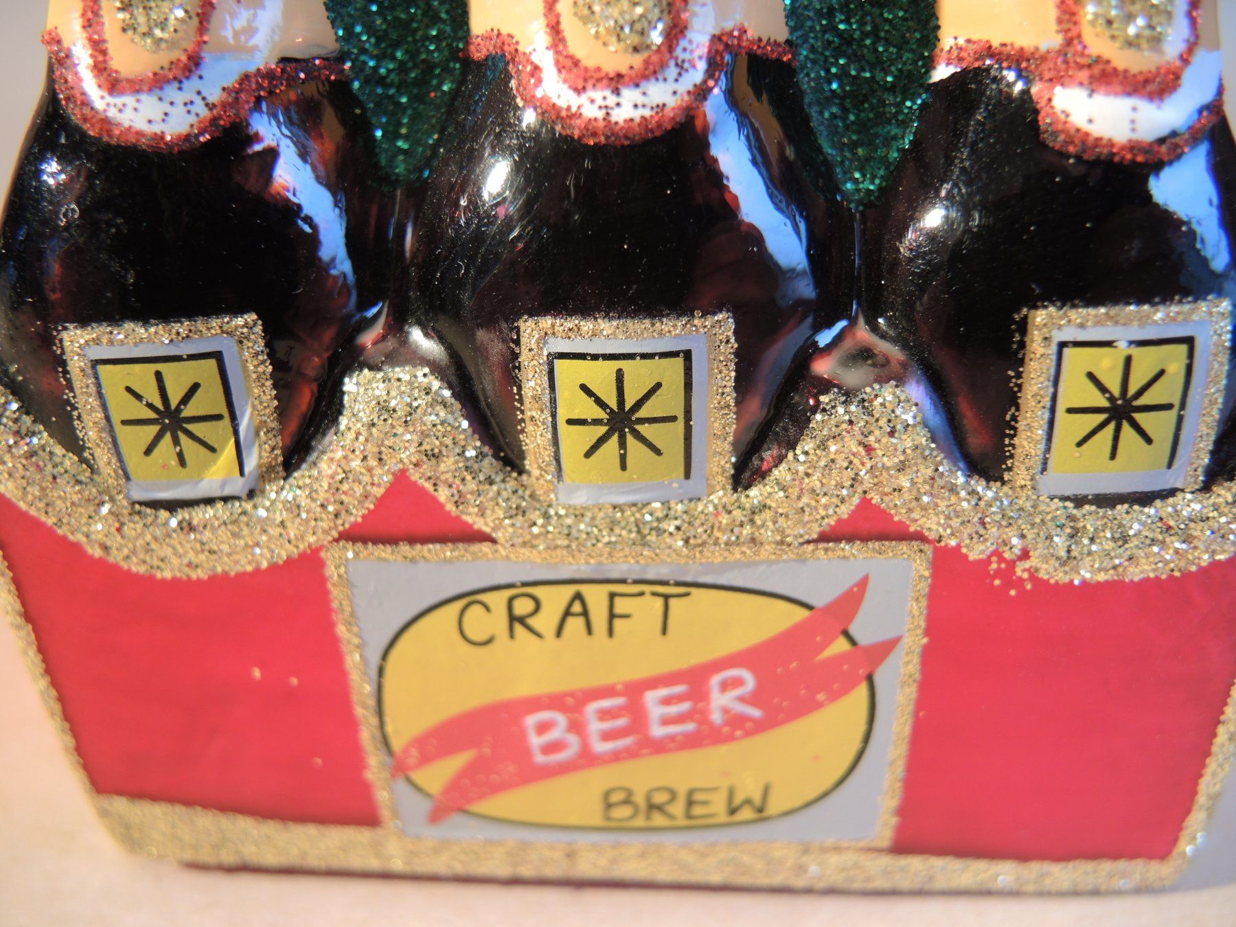 Tutte le decorazioni: Weihnachtsbaumschmuck SIXPACK beer Glas Christbaum Kugel – Usato da Rorschach venduto da maeck8 3