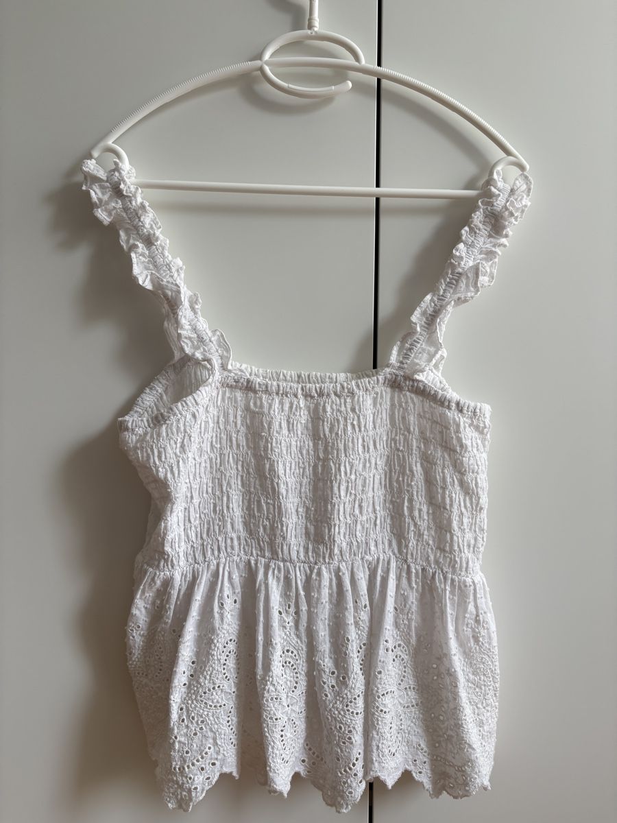 Mango Tops: Weisses Top, Grösse S, Mango – Gebraucht aus Zürich von Sera.13 1