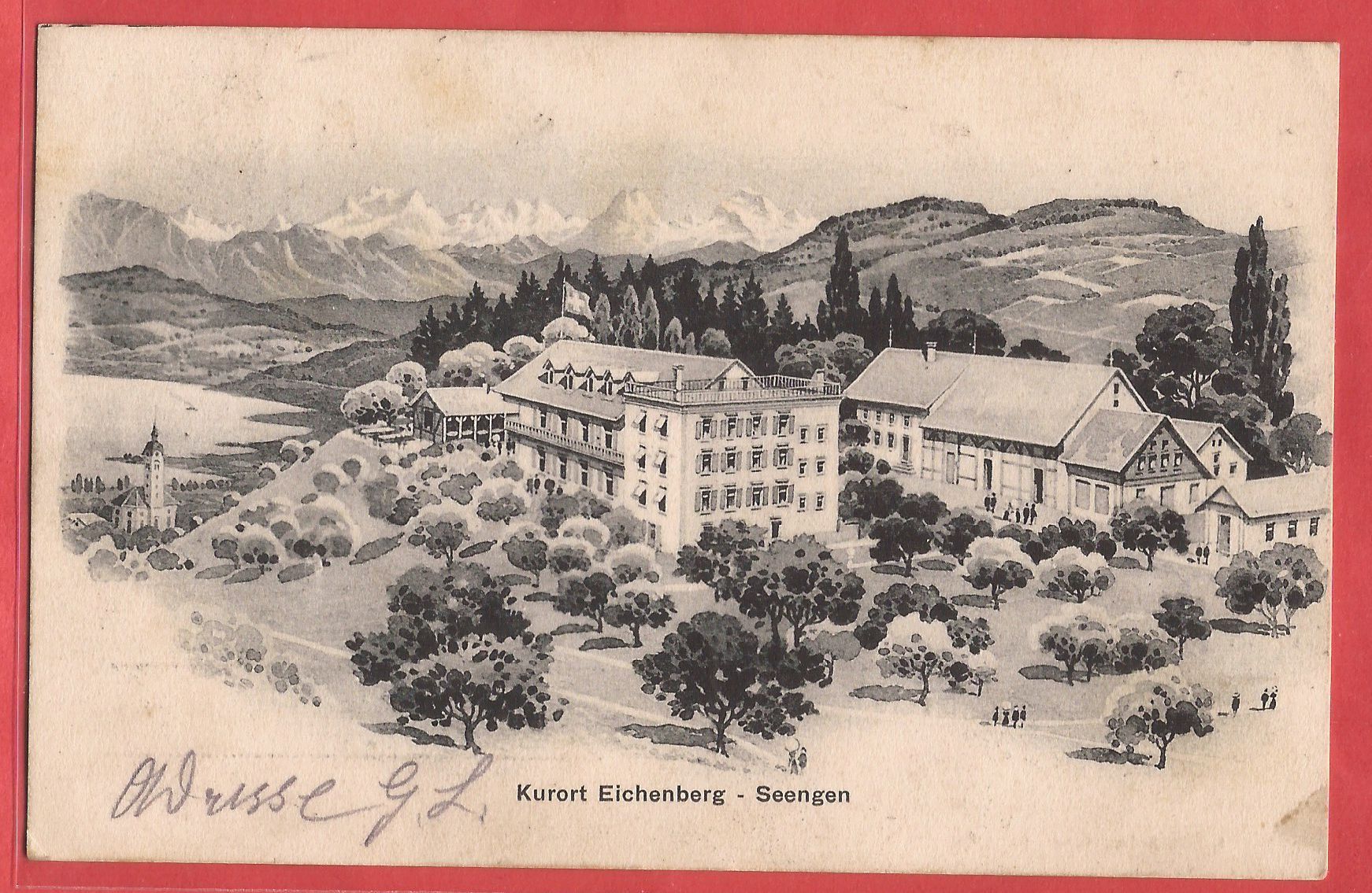 Ansichtskarten: Seengen - Kurort Eichenberg - 1911 – Gebraucht aus Fislisbach von Porano
