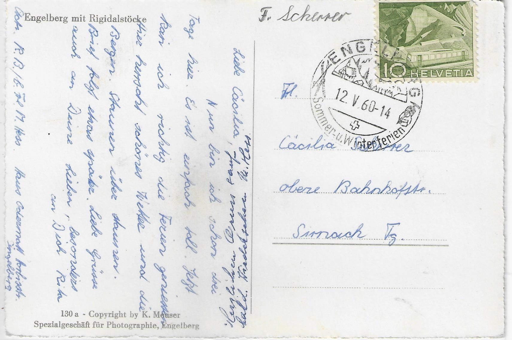 Cartes postales: Engelberg mit Rigidalstöcke – Antique à Ettingen par Kartenplanet 1