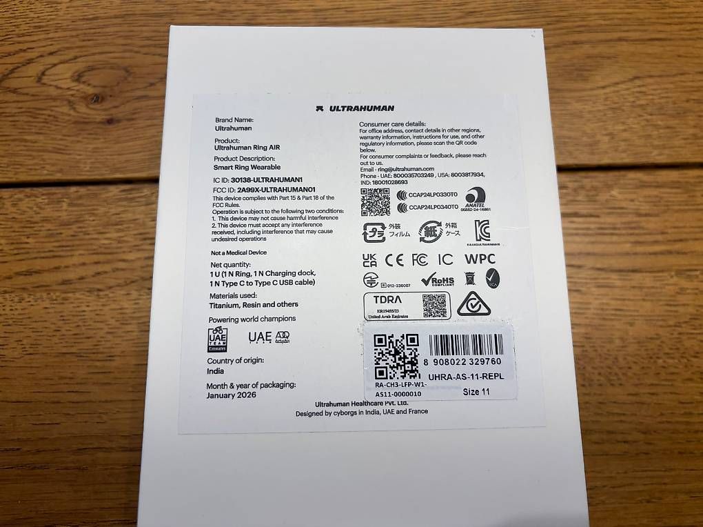 Anelli: Ultrahuman Smart Ring Air Space Silver size 11 - NUOVO – Nuovo e nell'imballaggio originale da Bosco Luganese venduto da frankhmila 4