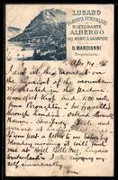 Vorläufer-AK Lugano, 1893, Ferrovia Fun