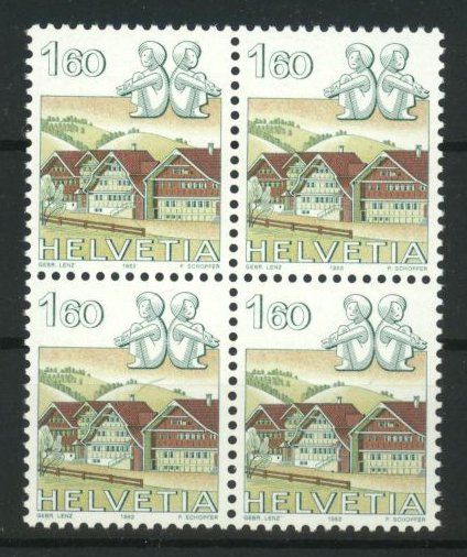Alle Briefmarken: 1982–1986, Tierkreiszeichen Zwillinge ** – Gebraucht aus Willisau von Vollstempel