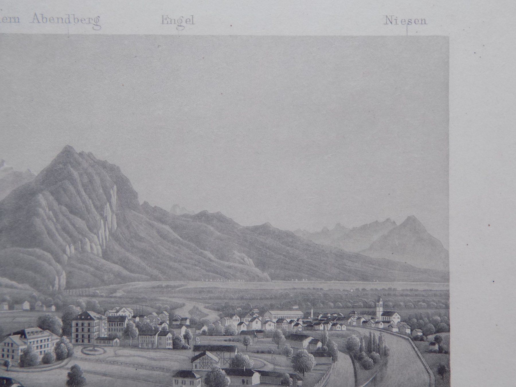 Gravures: Interlaken feine Ansicht von Dikenmann – D'occasion à Risch par Rischli15 6