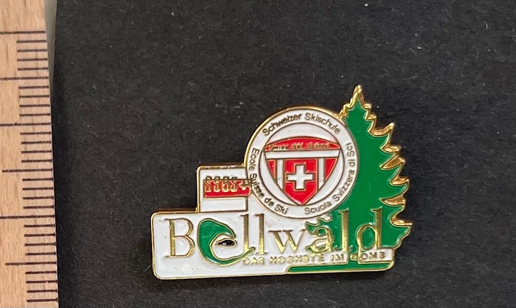 Swiss Placchette & Badge: Schweizer Skischule Bellwald/ Pin – Usato da Wabern venduto da DaxKarten-75