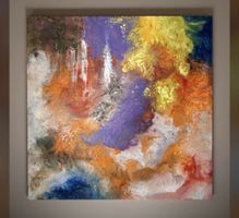 Gemälde " Rausch der Gefühle " handmade 100×100