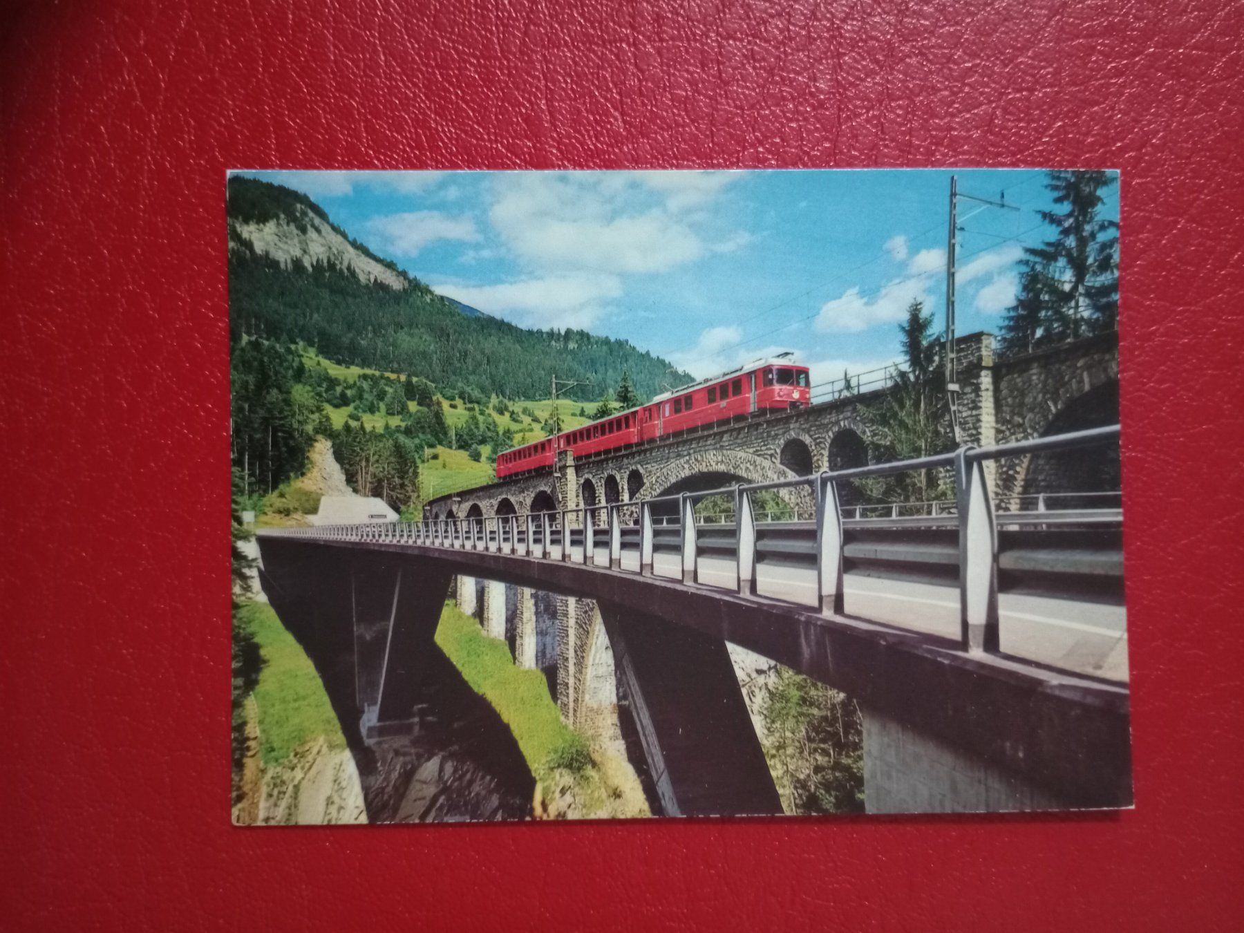 Cartoline postali: Rhätische Bahn auf der Solisbrucken 1982 – Usato da Küttigen venduto da Melisch1000