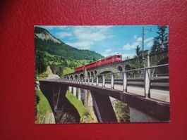 Rhätische Bahn auf der Solisbrucken 1982