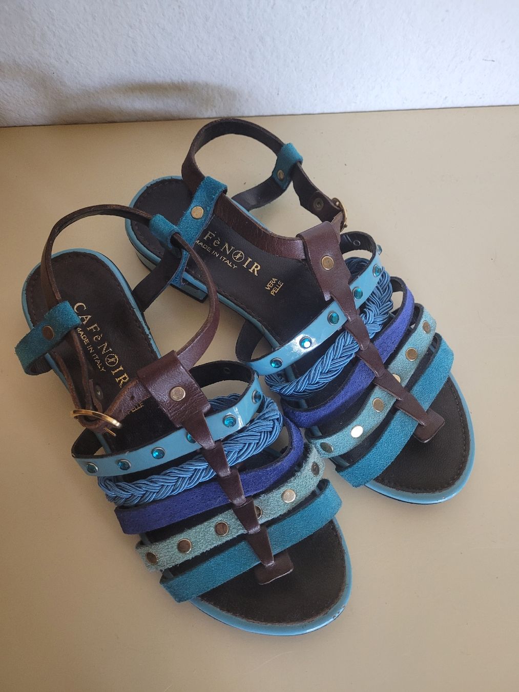 Scarpe da donna: Café Noir Leder-Sandale – Usato da Luzern venduto da Verena33