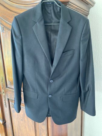 Anzug schwarz Gr. 46 PURE NEW WOOL
