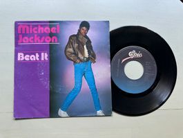 MICHAEL JACKSON tolle Single Kult Top Beat it 80's