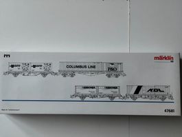 Wagen-Set Containertransport der DB AG von Märklin H0, WS